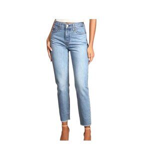 Levi’s Premium Denim Wedgie Jeans Blue Size 26 Minimalist Fall Coastal Bohemian